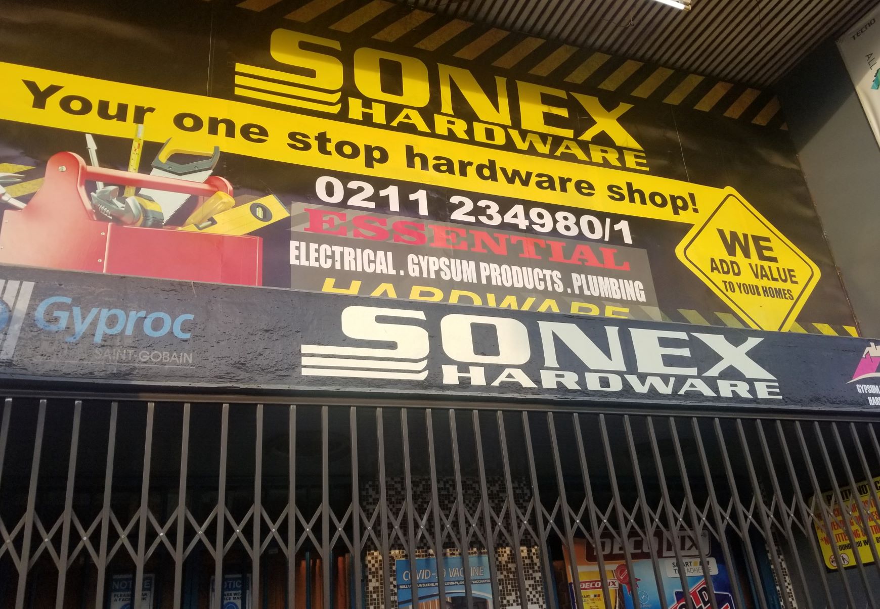 Sonex Hardware APIE BUSINESS