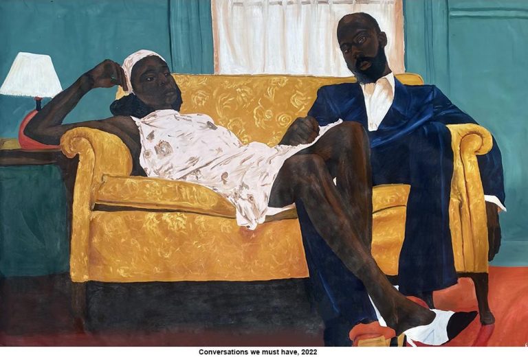 « Egbé Okpá », première exposition personnelle de Matthew Eguavoen en France, questionne le couple et la parentalité