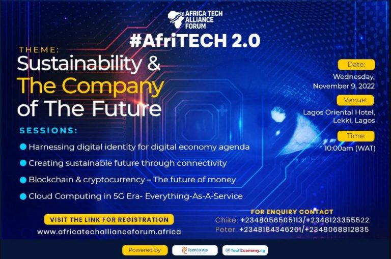 Africa Tech Alliance Forum (AfriTECH 2.0) Holds November 9!