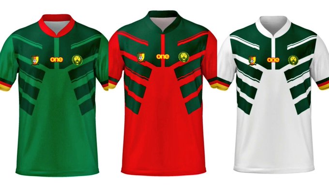 Officiel: L’Équipementier All One Sport Dévoile Les Nouveaux Maillots Du Cameroun Pour Le Mondial