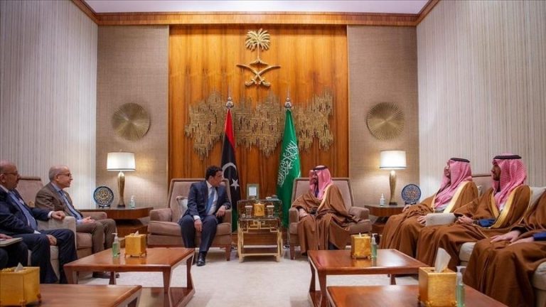 Libya’s Menfi, Saudi Crown Prince Discuss Political Developments