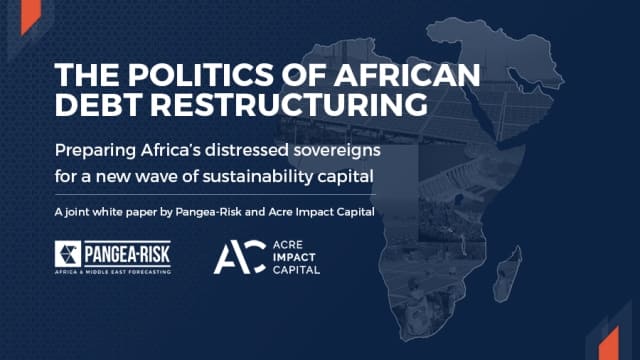 White Paper on “The Politics Of African Debt Restructuring”